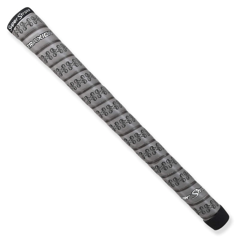 SuperStroke Traxionâ„¢ Wrap Gold Club Grip, Gray (Midsize) | Advanced Surface Texture That Improves Feedback and Tack | Extreme Grip Provides Stability and Feedback | Transfer Speed More Effectively